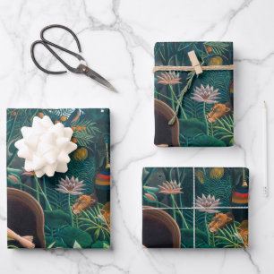 Hoja De Papel De Regalo Sueño en selva exótica