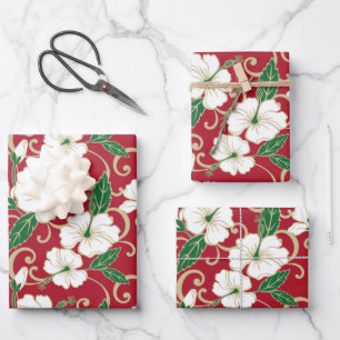 HOJA DE PAPEL DE REGALO SUEÑO POLINESIO (NAVIDADES)