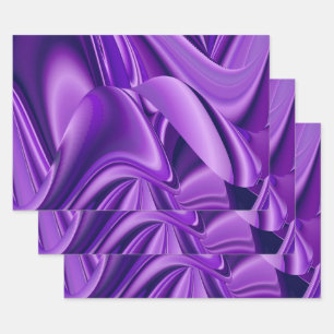 Hoja De Papel De Regalo Sueños del arcoiris de flores moradas