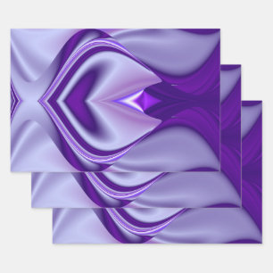 Hoja De Papel De Regalo Sueños del arcoiris de flores moradas