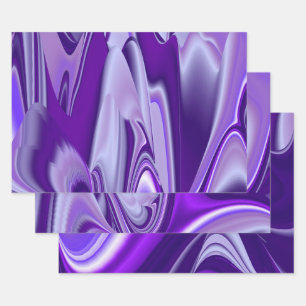 Hoja De Papel De Regalo Sueños del arcoiris de flores moradas