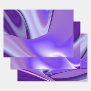Hoja De Papel De Regalo Sueños del arcoiris de flores moradas