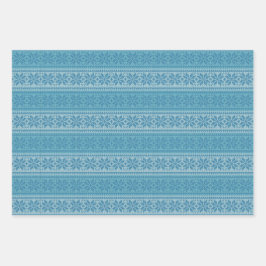 Hoja De Papel De Regalo Suéter de Navidades feos azules