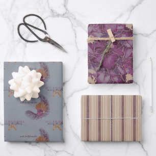 Hoja De Papel De Regalo Sugar Plum - Mele Set, Navidades de estilo HI