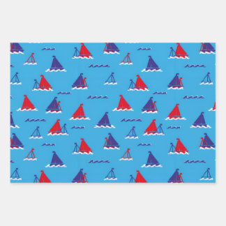 Hoja De Papel De Regalo Sunday Sail Dark