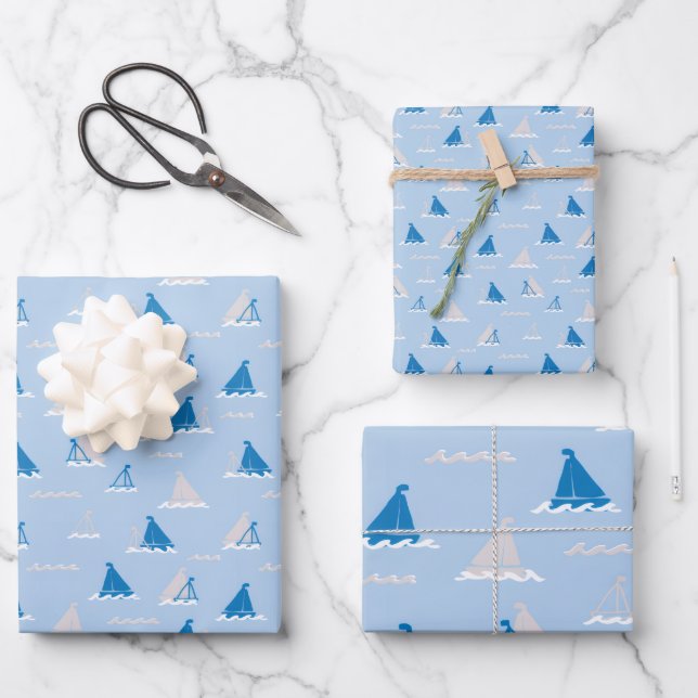 Hoja De Papel De Regalo Sunday Sail light (Anverso)