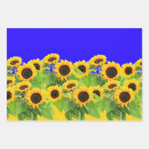 Hoja De Papel De Regalo Sunflowers - Ucrania, bandera ucraniana, Libertad