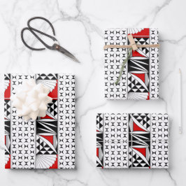 Hoja De Papel De Regalo Sunrise en rojo al suroeste
