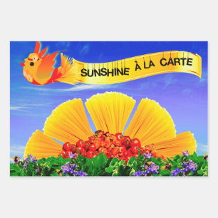 HOJA DE PAPEL DE REGALO ¡SUNSHINE ALA CARTE!
