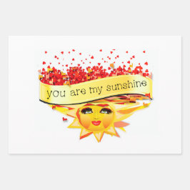 HOJA DE PAPEL DE REGALO SUNSHINE KISSES