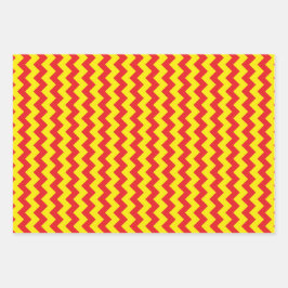 Hoja De Papel De Regalo Superheroína cómica Zig Zag tiñe de diversión colo