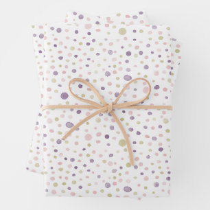 Hoja De Papel De Regalo Susan Confetti Watercolor Dots Wraping Paper