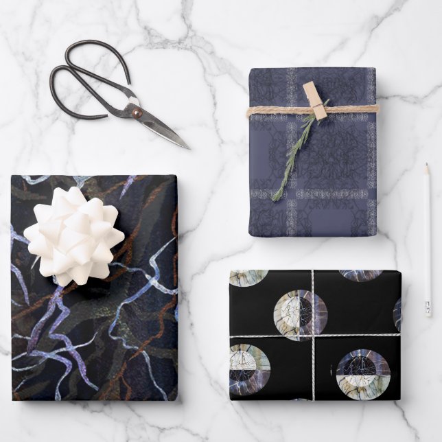 Hoja De Papel De Regalo Susea Blu Studios Lightning (Papel de envolvimient (Anverso)