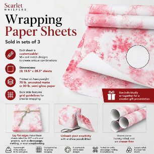 Hoja De Papel De Regalo Susurros Escarlata