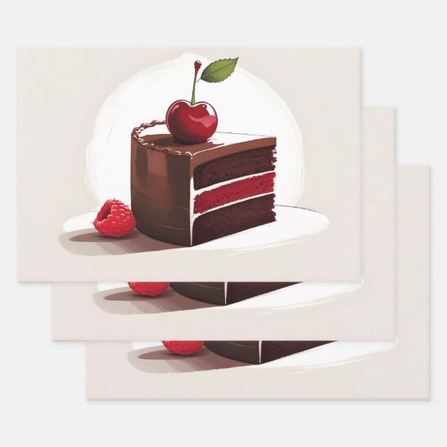 Hoja De Papel De Regalo Sweet Cake (Set)