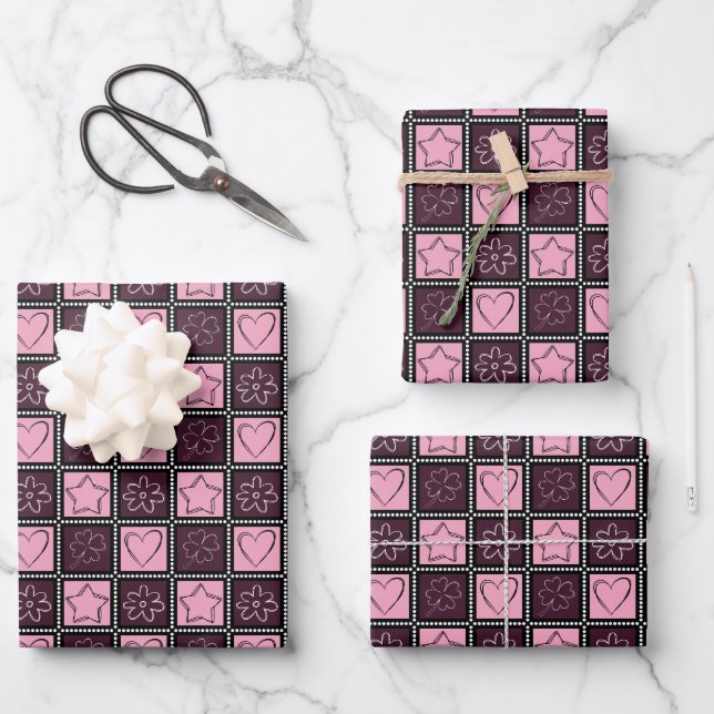 Hoja De Papel De Regalo Sweet Romance (Anverso)
