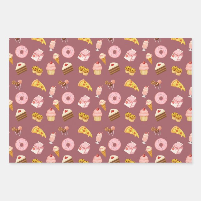 Hoja De Papel De Regalo Sweets Wrapping Paper (Anverso)