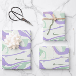Hoja De Papel De Regalo Swirls Pastel suave