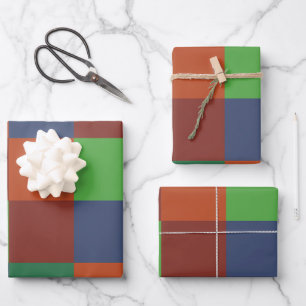 Hoja De Papel De Regalo Tablero de ajedrez colorido