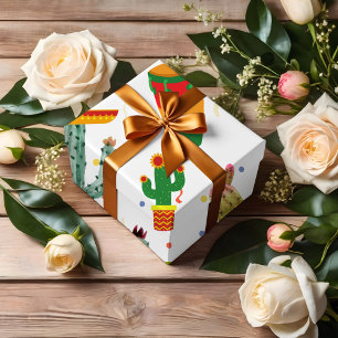 Hoja De Papel De Regalo Taco mexicano sobre amor a favor de la fiesta de l