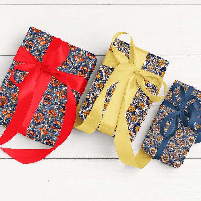 Hoja De Papel De Regalo Talavera mexicana Tile Fiesta española (Subido por el creador)