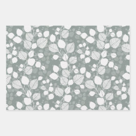 Hoja De Papel De Regalo Tangled Poetic Canopy XL whisper grey silhouette