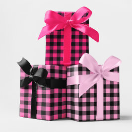 Hoja De Papel De Regalo Tapón de búfalo rosa caliente pequeño