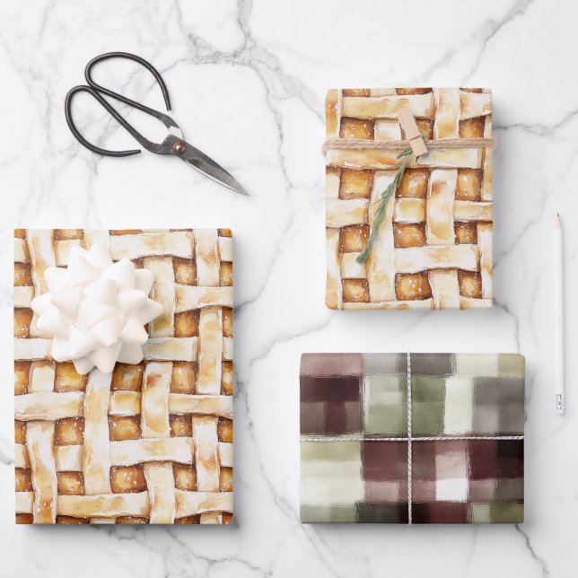 Hoja De Papel De Regalo Tarta De Crema Cumpleaños (Anverso)