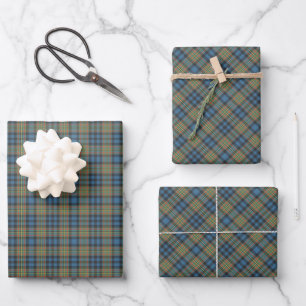 Hoja De Papel De Regalo Tartan Antiguo del Clan MacLellan