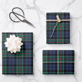Hoja De Papel De Regalo Tartan Plaid del Antiguo Clan Escocés Colquhoun