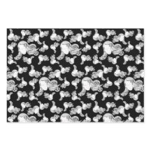 Tatuaje Chica Negro Y Rosa Blanco