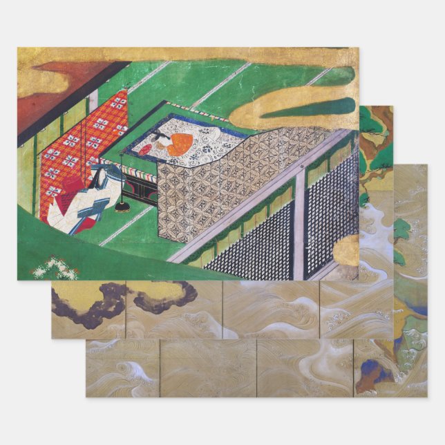 Hoja De Papel De Regalo Tawaraya Sotatsu (Set)