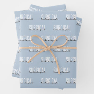 Hoja De Papel De Regalo Tecnología Quirúrgica Med Surg Tech