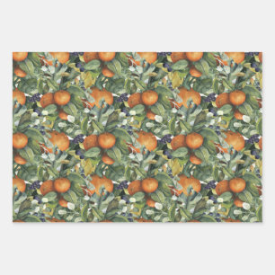 Hoja De Papel De Regalo tema de cosecha de otoño