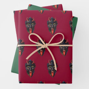 Hoja De Papel De Regalo Tema de Krampus