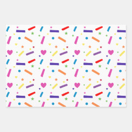 Hoja De Papel De Regalo Tema de la fiesta de cumpleaños de Sweet Sprinkle