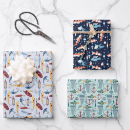 Hoja De Papel De Regalo Tema de pesca