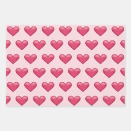 Hoja De Papel De Regalo Tema del El día de San Valentín del patrón de cora