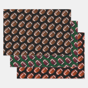 Hoja De Papel De Regalo Tema del fútbol americano