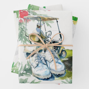 Hoja De Papel De Regalo Tema del golf para los golfistas