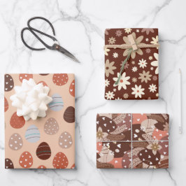 Hoja De Papel De Regalo Tema estético de Pascua Boho