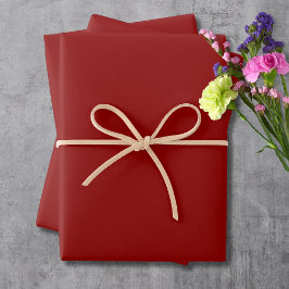 Hoja De Papel De Regalo Terciopelo Rojo Color Sólido | Clásico | Elegante
