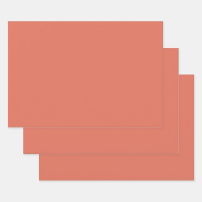 Hoja De Papel De Regalo Terra Cotta (Set)