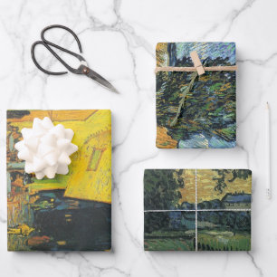 Hoja De Papel De Regalo Terraza del Café Van Gogh Escena de la Calle Franc