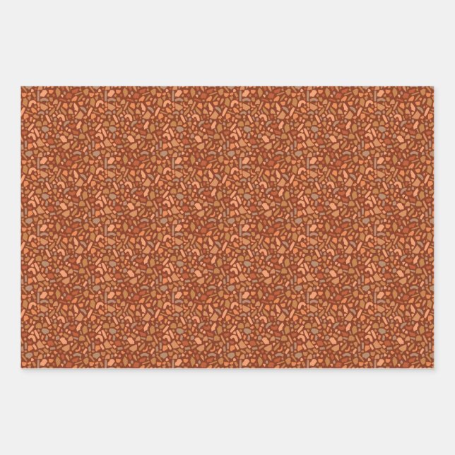 Hoja De Papel De Regalo Terrazzo del desierto por Ehpopoki (Anverso)