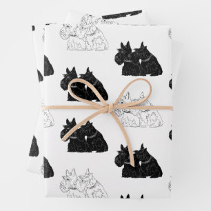 Hoja De Papel De Regalo Terrier Escoceses 