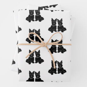 Hoja De Papel De Regalo Terrier Escoceses