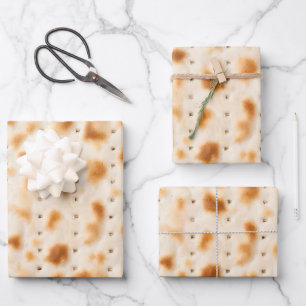 Hoja De Papel De Regalo Textura Gráfica Realista de Matzá Marrón Rústico