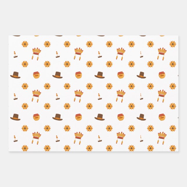 Hoja De Papel De Regalo Thanksgiving paper (Anverso)