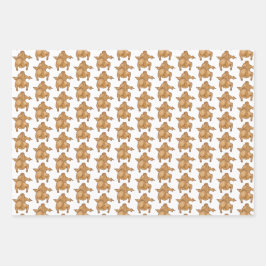 Hoja De Papel De Regalo Thanksgiving Wrapping Paper Flat Sheet Set of 3